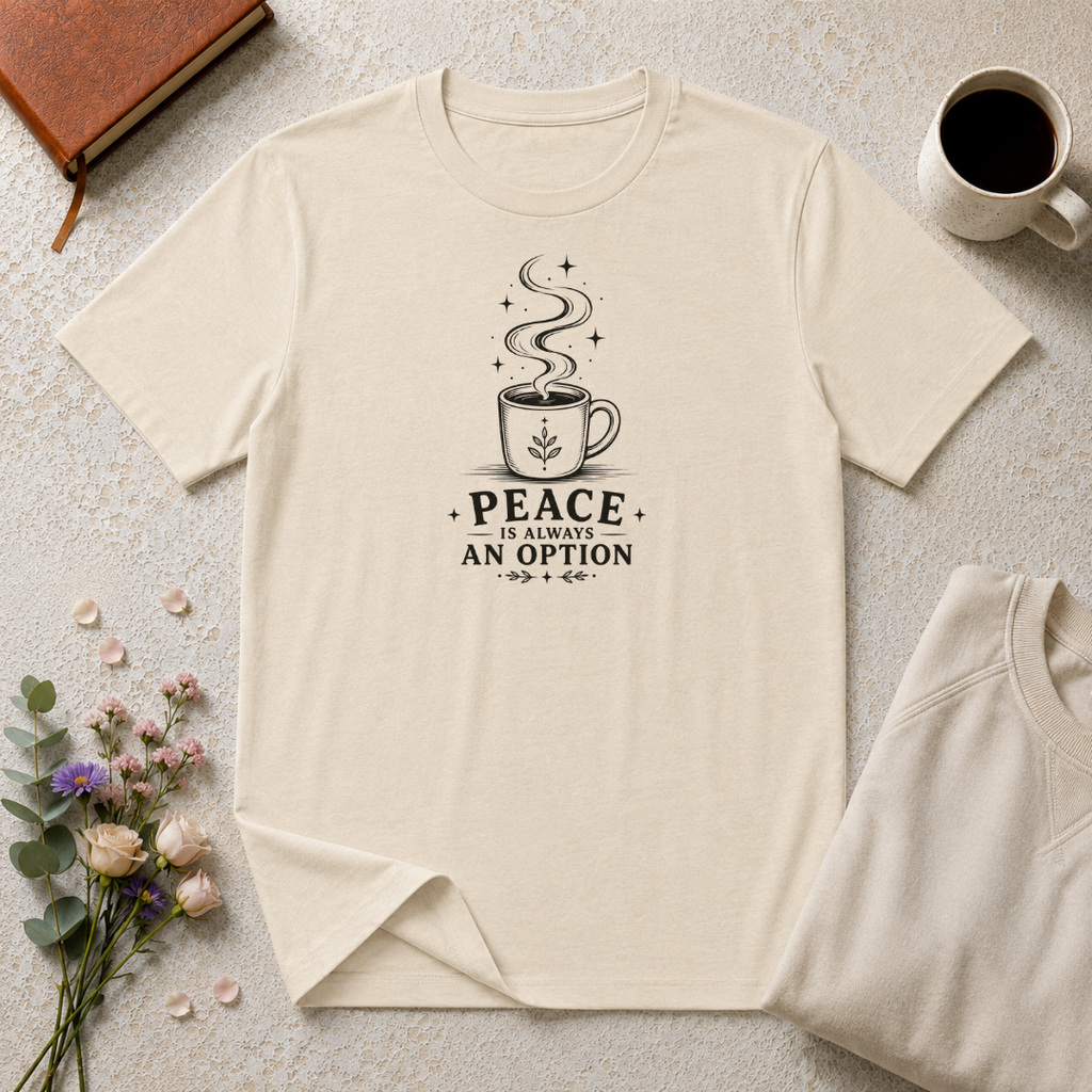 Peace is always an option coffee design 1 T-Shirt
