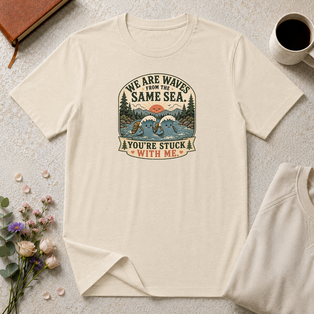 We are waves from the same sea camping T-Shirt
