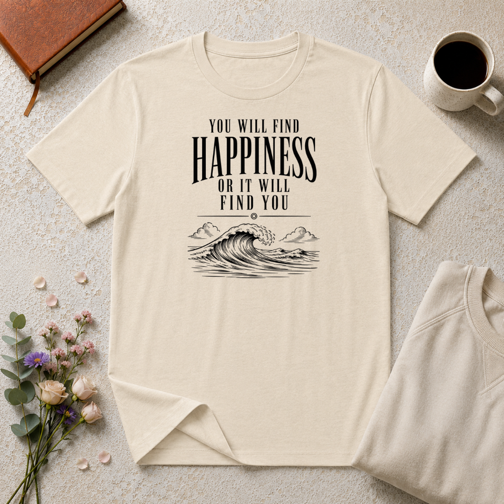 You will find happiness or it will find you ocean T-Shirt
