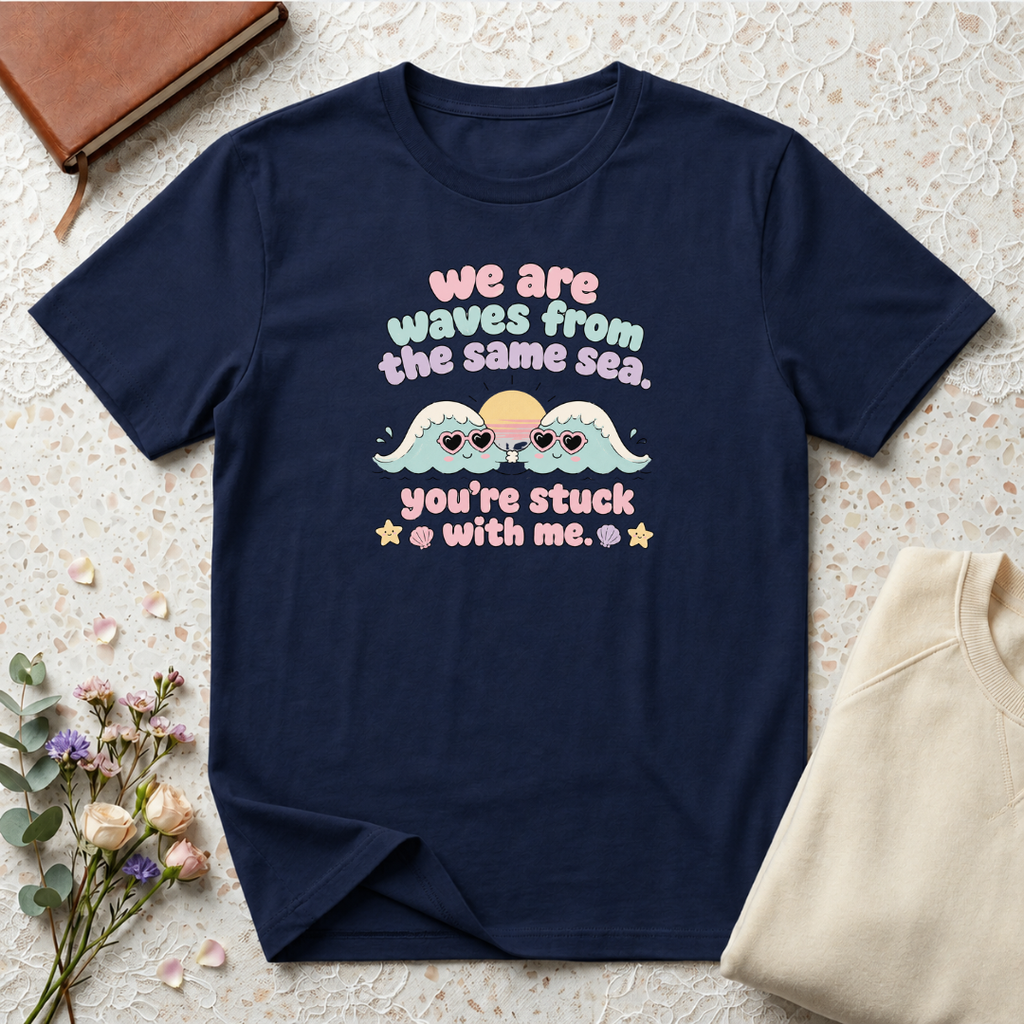 We are waves from the same sea 90s inspired T-Shirt