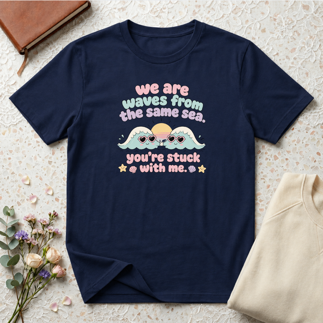 We are waves from the same sea 90s inspired T-Shirt