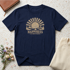 Happiness is Inevitable Retro Outdoors T-Shirt