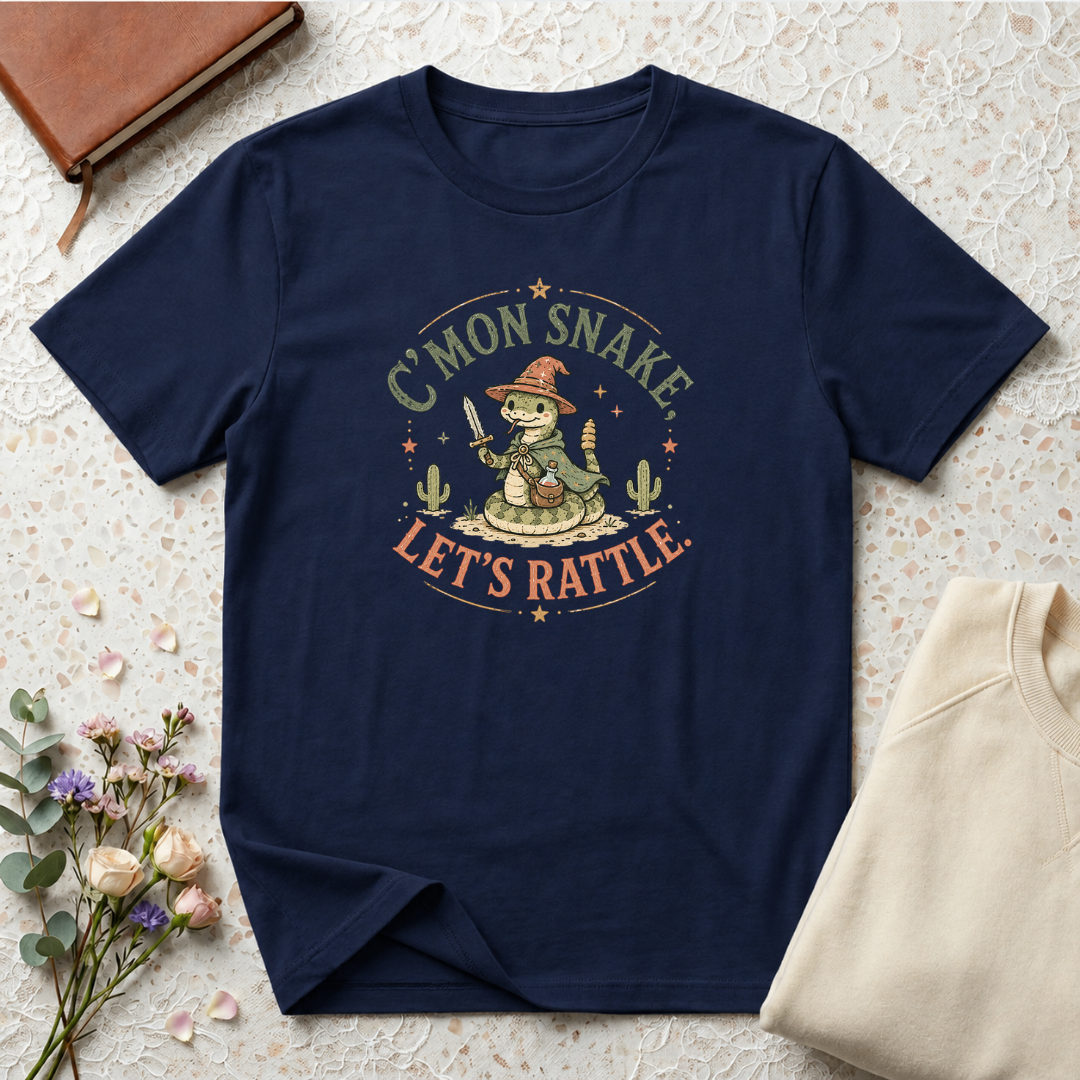 C'mon Snake Let's Rattle Gamer Snake T-Shirt