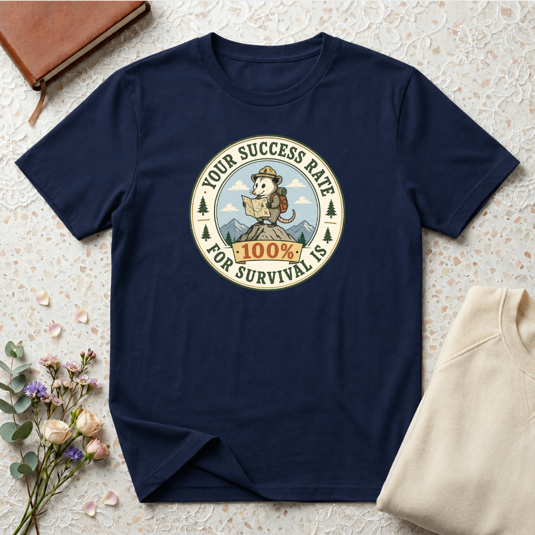 Your survival rate is 100% hiking T-Shirt