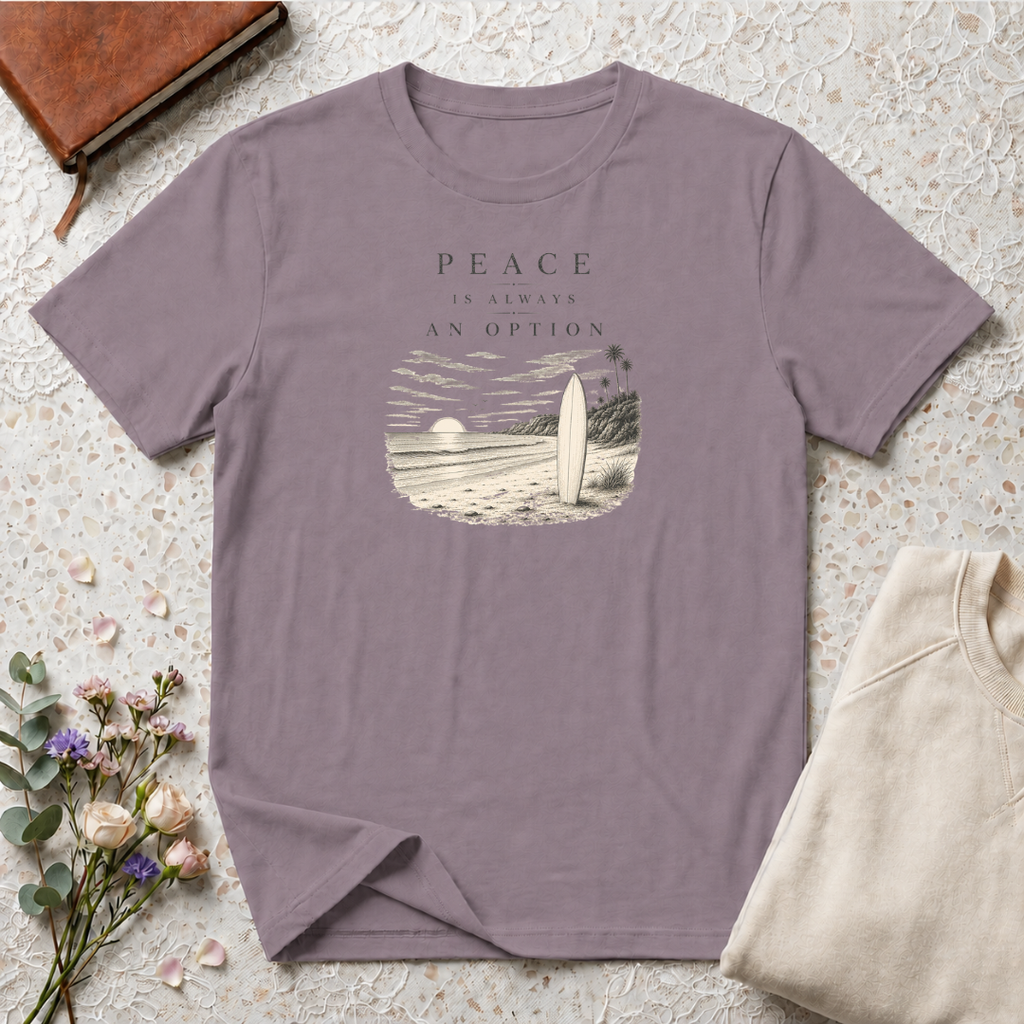 Peace is Always an Option Retro Surf T-Shirt