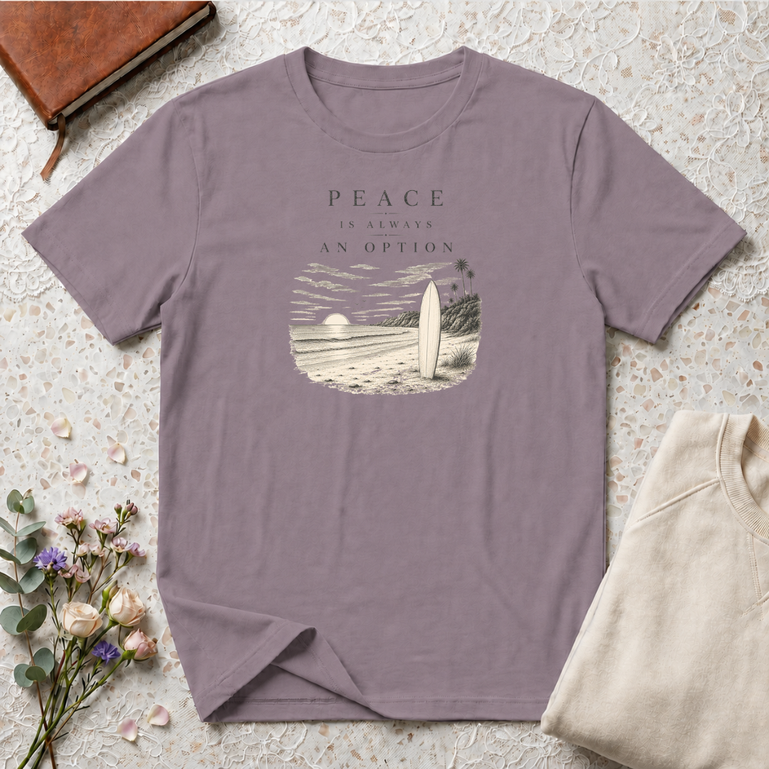 Peace is Always an Option Retro Surf T-Shirt