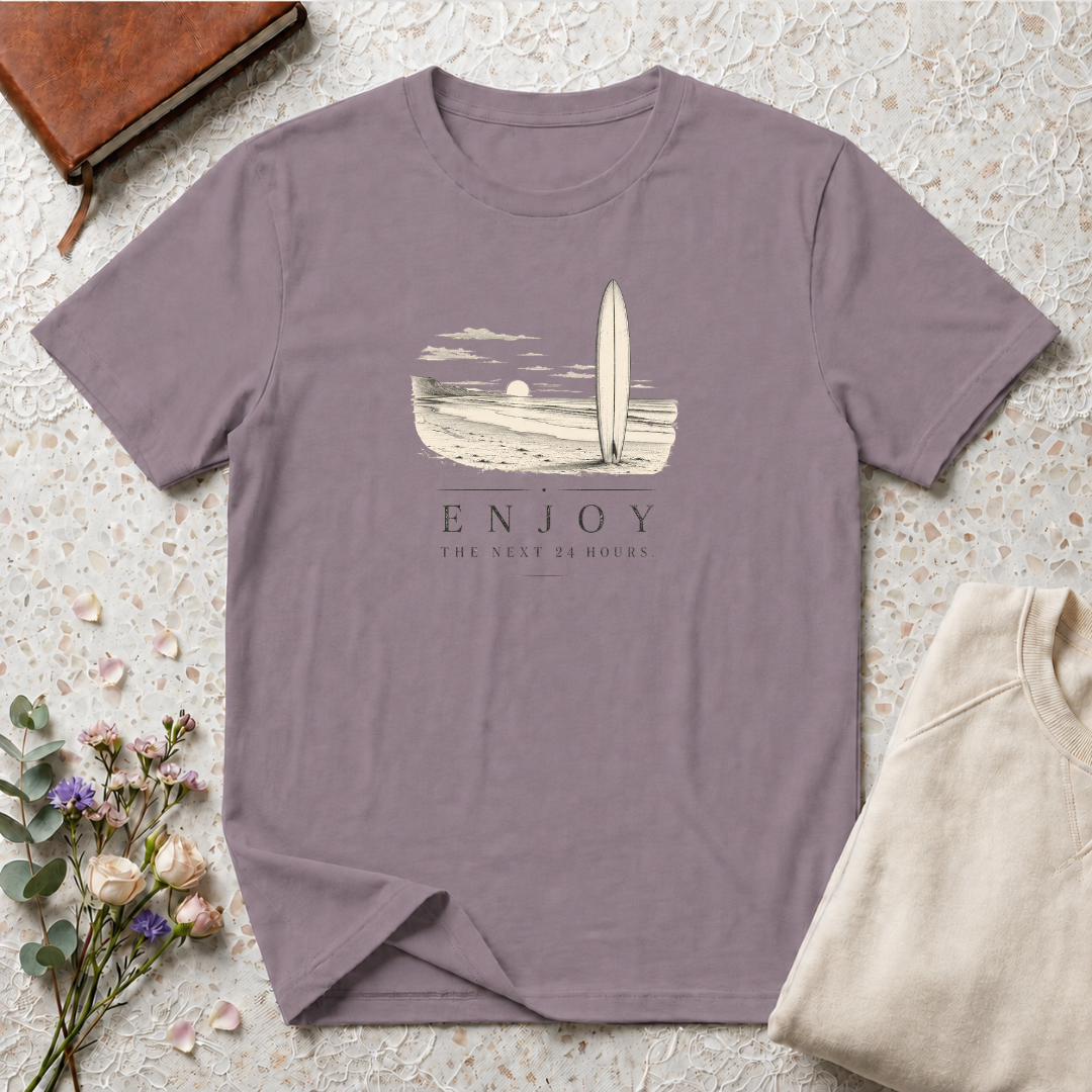 Enjoy the Next 24 Hours Retro Surf T-Shirt