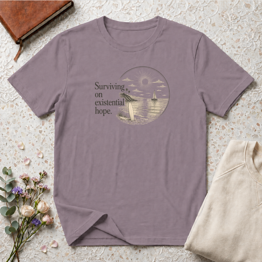 Surviving on Existential Hope Retro Surf T-Shirt