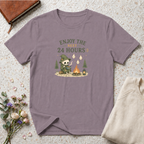 Enjoy the Next 24 Hours:) Skeleton Camping T-Shirt