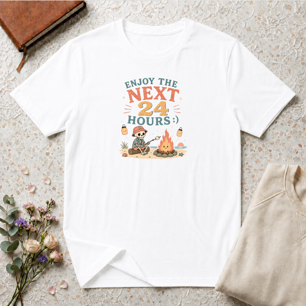 Enjoy the Next 24 Hours Beach Skeleton T-Shirt