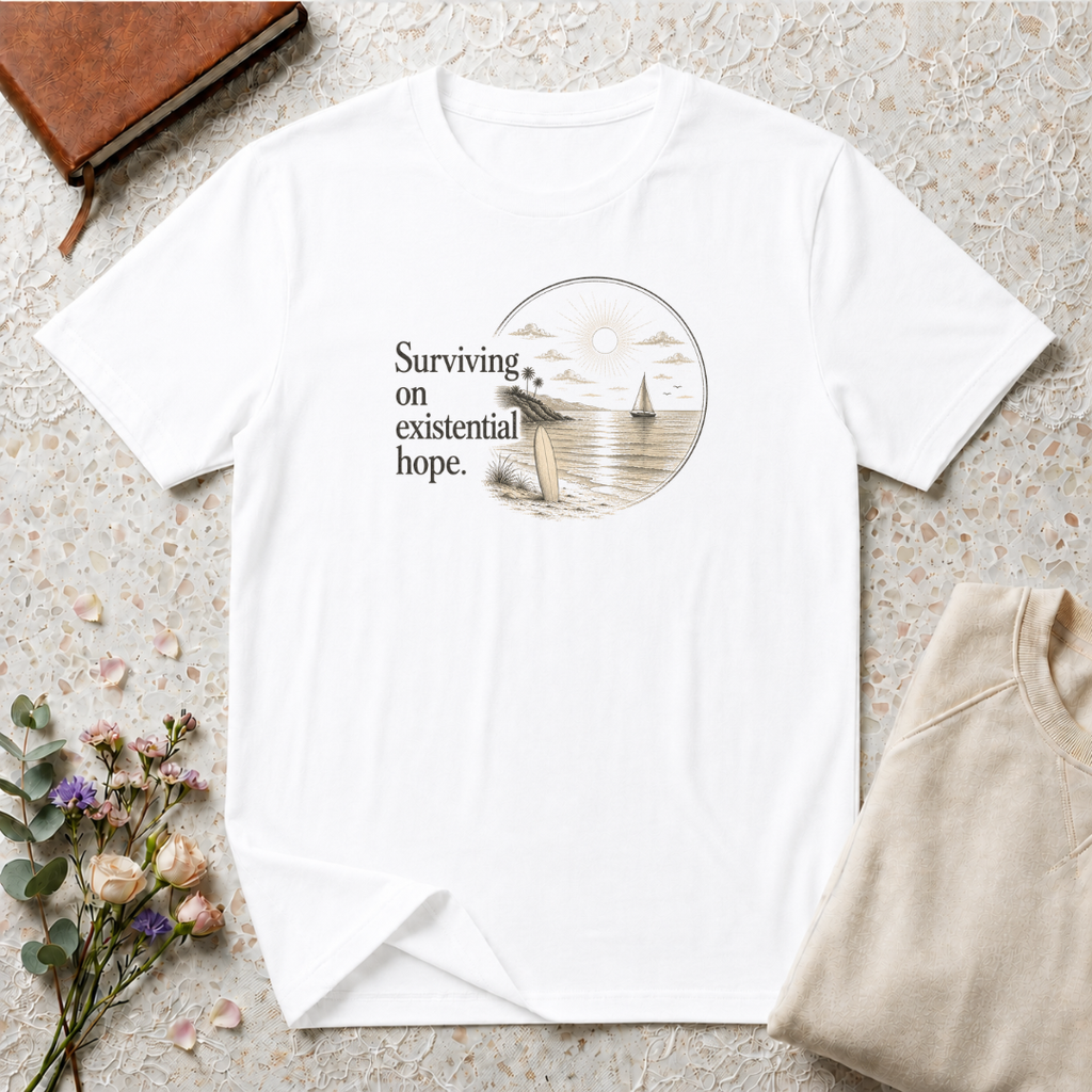 Surviving on Existential Hope Retro Surf T-Shirt
