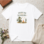 Enjoy the Next 24 Hours:) Skeleton Camping T-Shirt