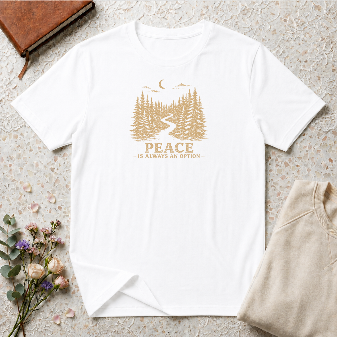 Peace is Always an Option Retro Outdoors T-Shirt