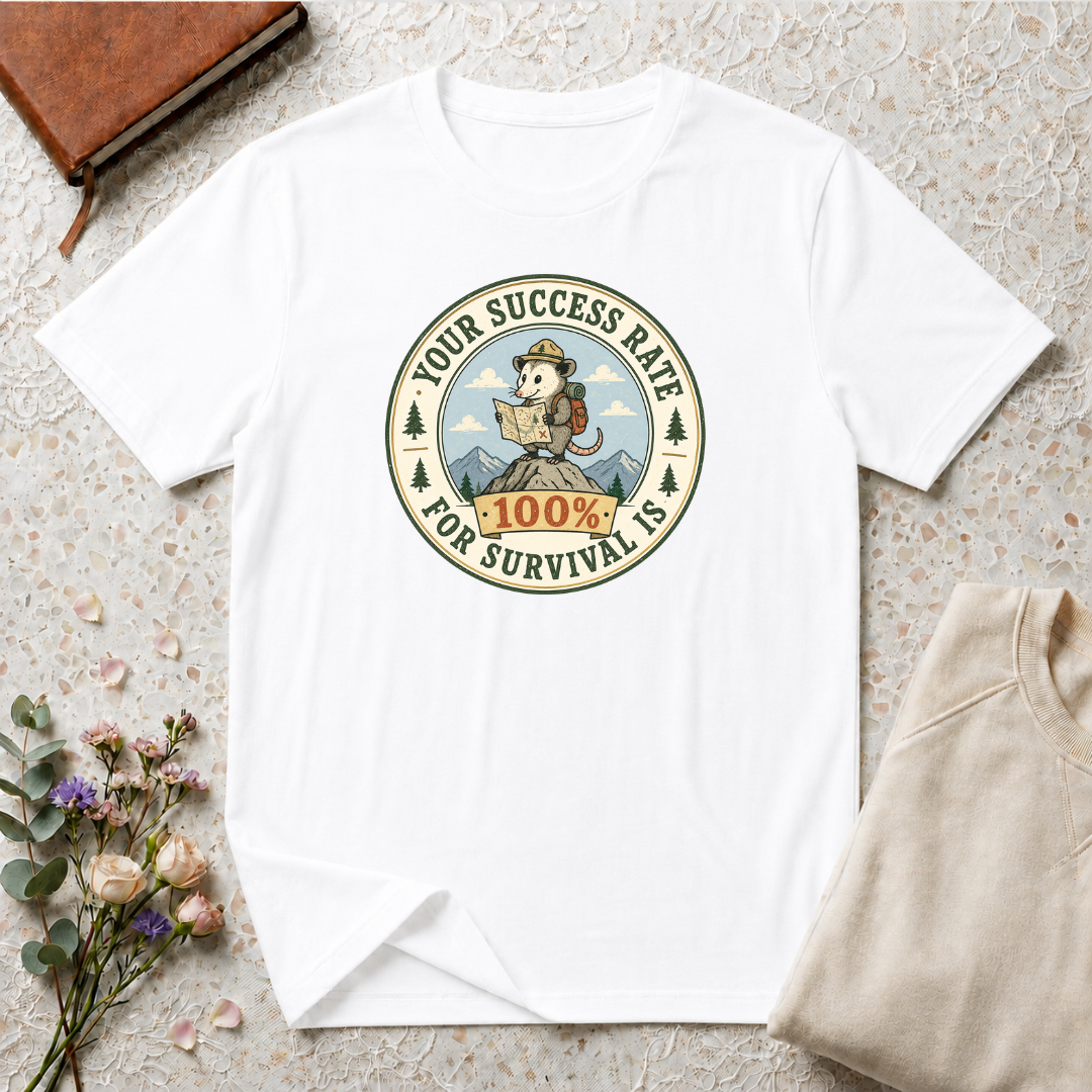 Your survival rate is 100% hiking T-Shirt