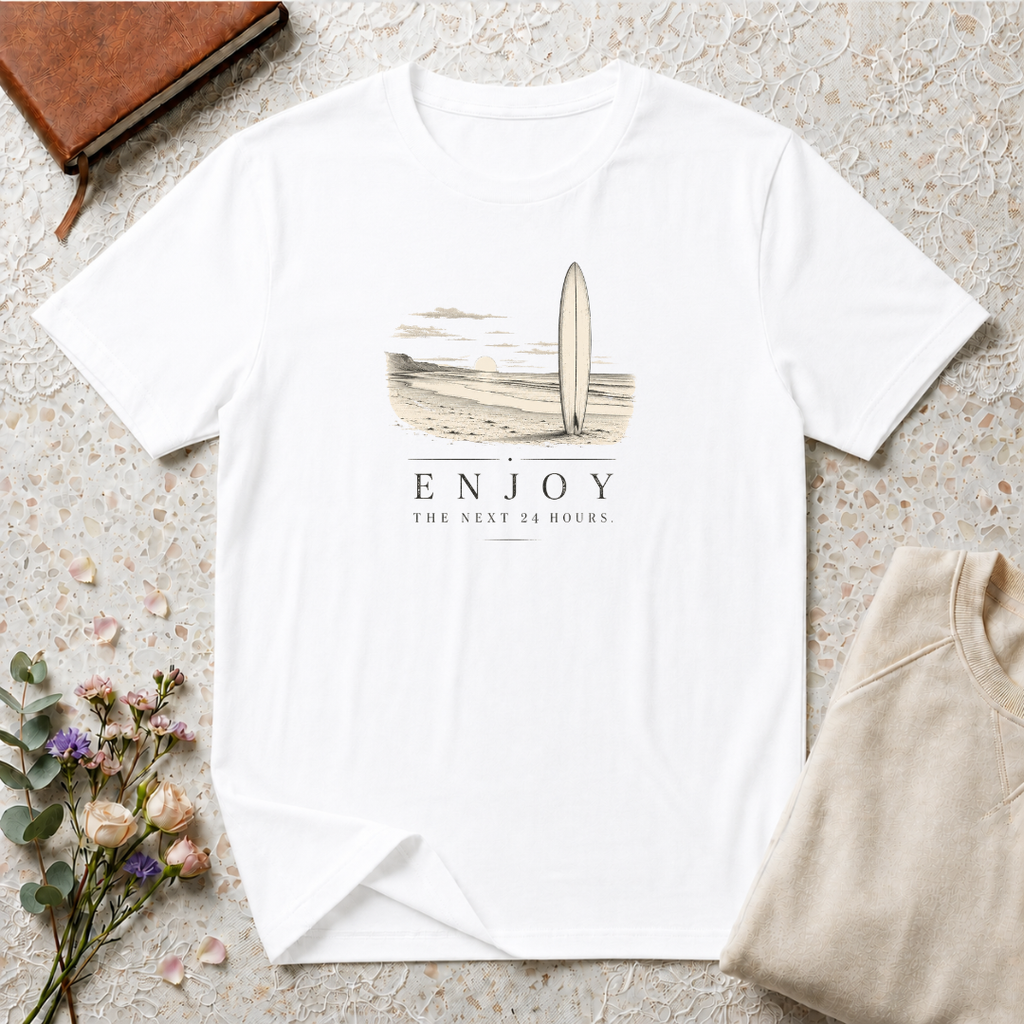 Enjoy the Next 24 Hours Retro Surf T-Shirt
