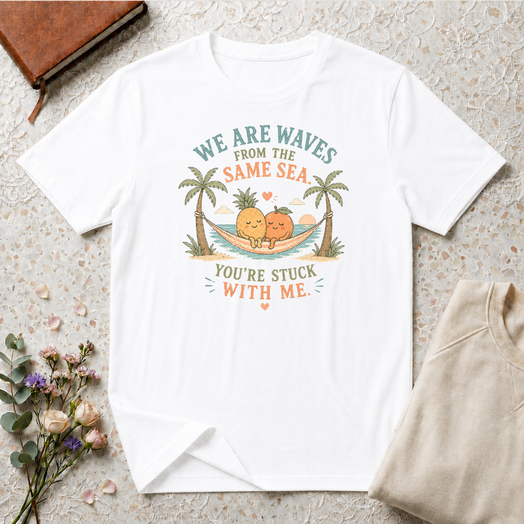 We are Waves from the Same Sea  Beach Hammock T-Shirt