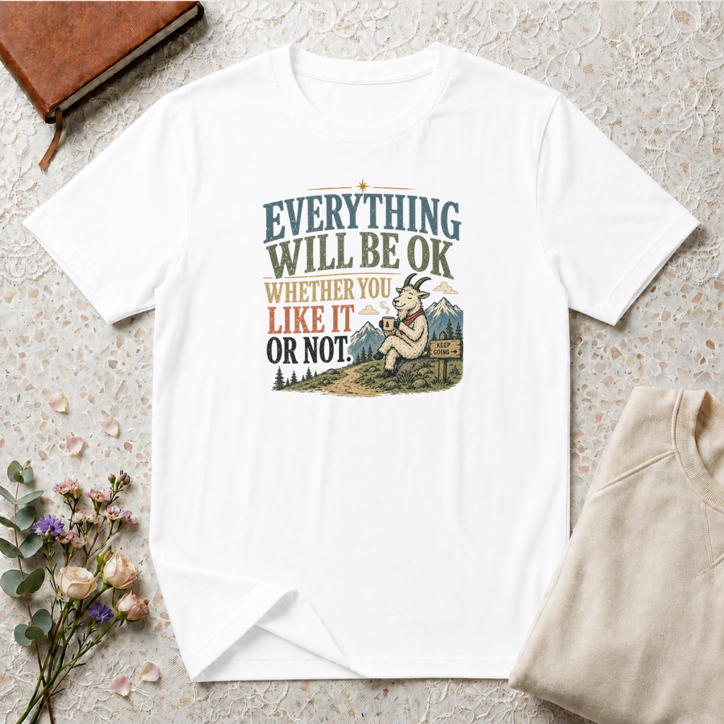 Everything Will be Ok Mountain Goat T-Shirt