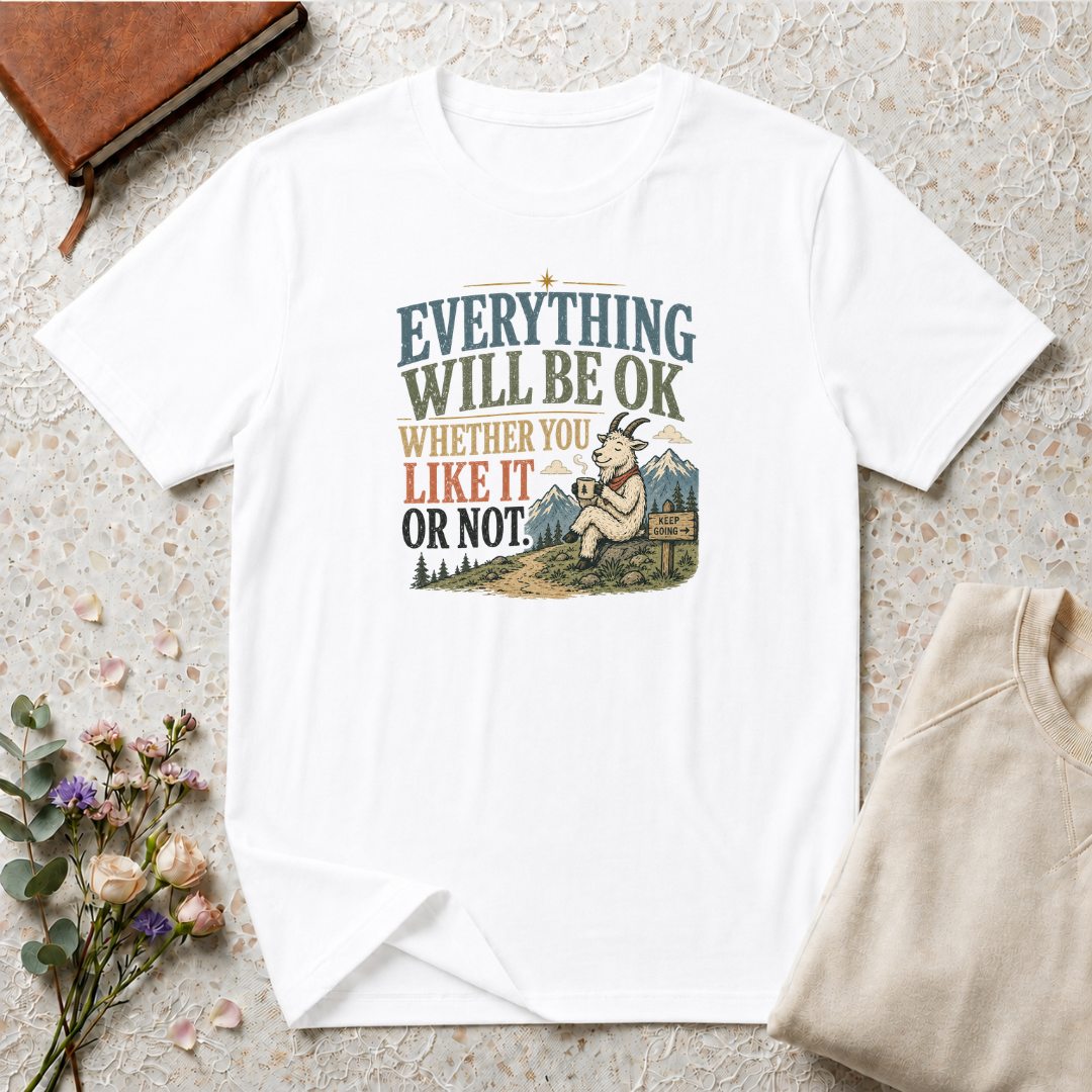 Everything Will be Ok Mountain Goat T-Shirt