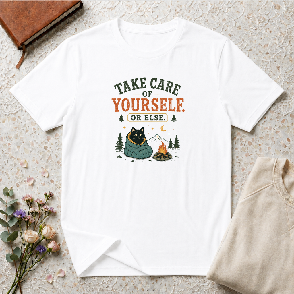 Take care of yourself camping cat T-Shirt