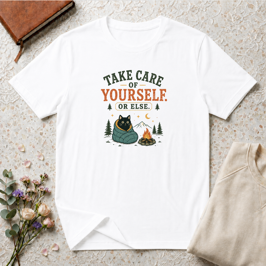 Take care of yourself camping cat T-Shirt